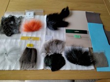 Job Lot Fly Tying Materials Zonker Cape Bucktail Deer Fox Dubbing Mole skin Etc