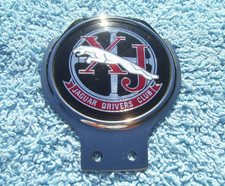 Classic 1980s JAGUAR XJ DRIVERS CLUB CAR BADGE ~ XJS/XJ6/XJ40 EMBLEM RARE UNUSED