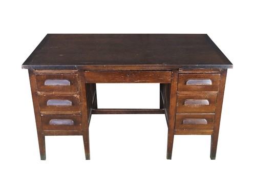 Antique oak executive school - oak,