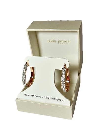 Hoop earrings rose gold - hoop, gold-tone