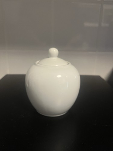 Classic white porcelain sugar - white,