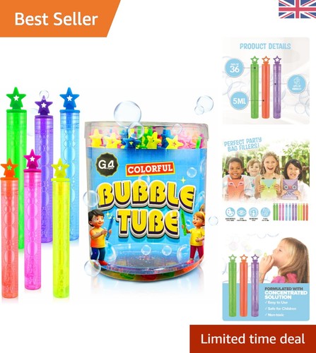 Colorful pack bubble tubes - 36-pack,