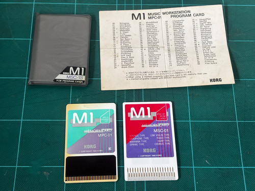 Korg pcm program - m1, cards