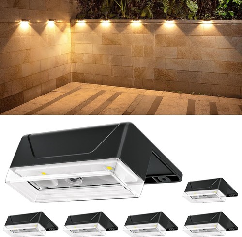 Solar fence lights outdoor 8 - fence,