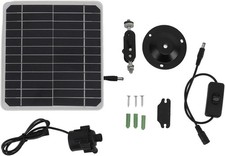 Solar Fountain, 50W Solar Powered, Submersible, Water Feature Pump, 800Lh, 5m