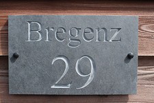 Natural slate deep engraved - natural,