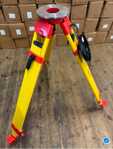 Wooden survey tripod - wooden, heavy
