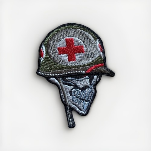 Skull medic helmet - skull, morale