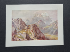 Antique 1907 print - Mount