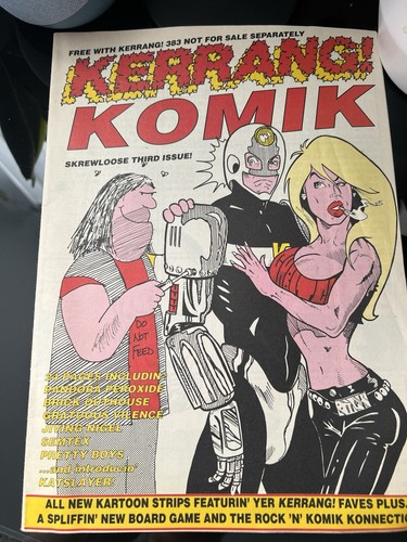Vintage kerrang comic book - vintage,