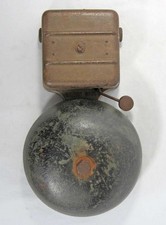 BIG VINTAGE INDUSTRIAL ELECTRIC BELL - VERY LOUD!  door bell servant butler shop