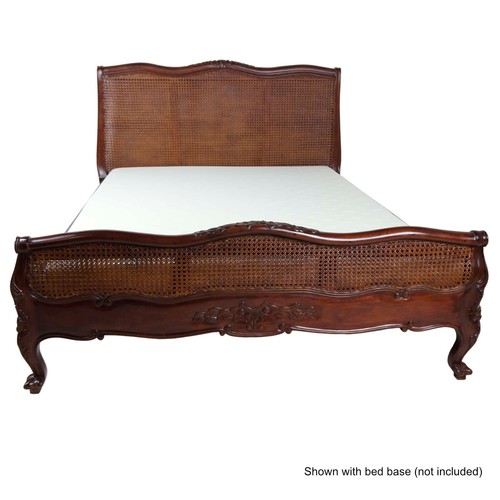 French mahogany rattan low - french,