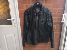 FLY 53 BLACK REAL LEATHER