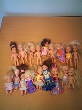 Mini Dolls Bundle  Barbie Little  Sister Type Simba Little Toddler Dolls, X 18
