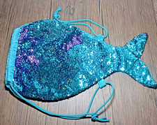 Magical mermaid tail sequin drawstring swimming bag hunter price (A)
