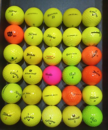 Coloured golf balls - , mixed