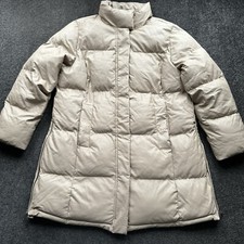 Women’s Steve Madden Beige Puffer Quilted Longline Jacket Size ~ XL ~ (14)