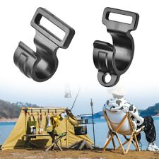 5/10/20x Plastic Camping Tent Pole Hook Caravan Awning Tent Inner Hanger C Clips