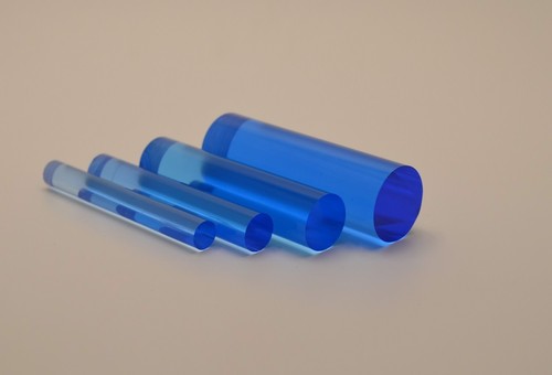 Fluorescent blue acrylic - fluorescent,