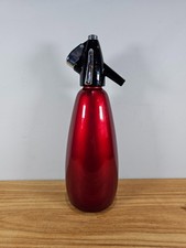 Vintage Retro BOC Sparklets Soda Syphon Dispenser Bottle. Red