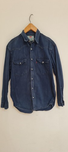 Levis pearl snap denim shirt - shirt, m