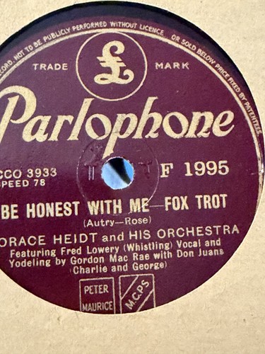 Horace heidt honest with - heidt,