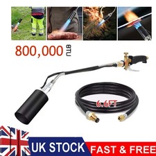 Hose Arm Propane Butane Gas Torch Burner Blow Kit Roofer Roofing Brazing Long 2M