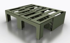 Sliding camper van bed - sliding,