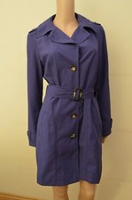 New M&S Collection Purple Mac Trench Coat With Stormwear UK 10