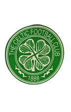 Celtic FC Football Club Upcycled Cotton Iron on Crest Badge patch