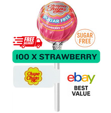 🔥MIXED BEST OF 3 SUGAR FREE CHUPA CHUPS LOLLIES, Cola, Strawberry, Cherry 🔥