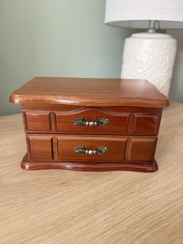 Vintage brown wooden mini - vintage,