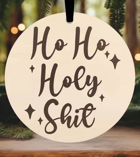 Rude christmas bauble funny - rude,