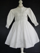 White Cotton Dress For Antique