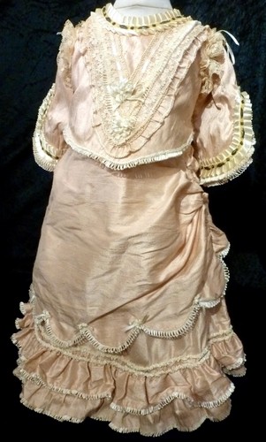 Silk outfit for antique - outfit, doll