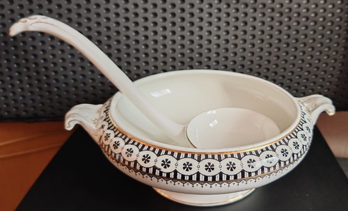 Vintage ceramic soup - vintage,