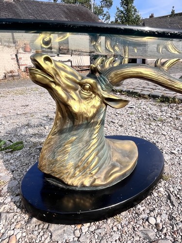 Mid century faux brass stag - century,