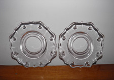 Pair,  vintage, crystal glass