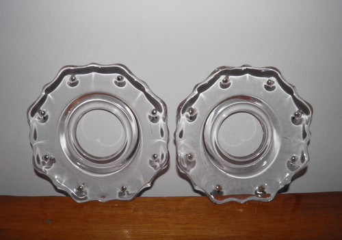 Pair vintage crystal - pair,, vintage,