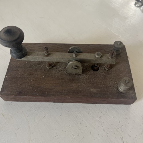 Antique morse code key vintage - code,