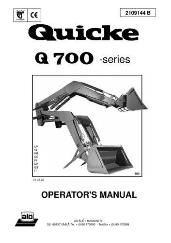 Quicke q700 700 - , front