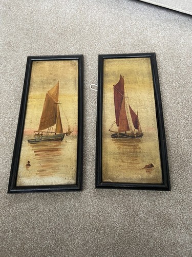 Antique original oil board - antique,