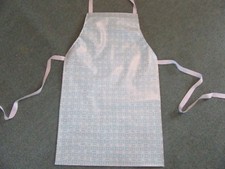 DUCK EGG BLUE GEOMETRICAL DESIGN PVC APRON IN 4 SIZES