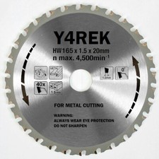 Y4REK 165mm 20mm 40T Steel