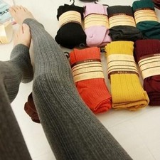 New Yarn Knitted Footed Tights