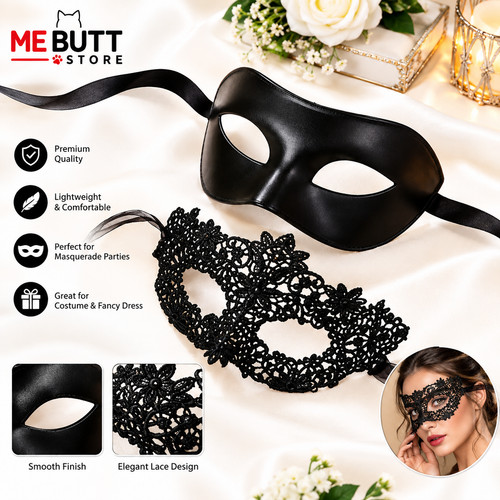 2pcs elegant black lace - 2pcs,