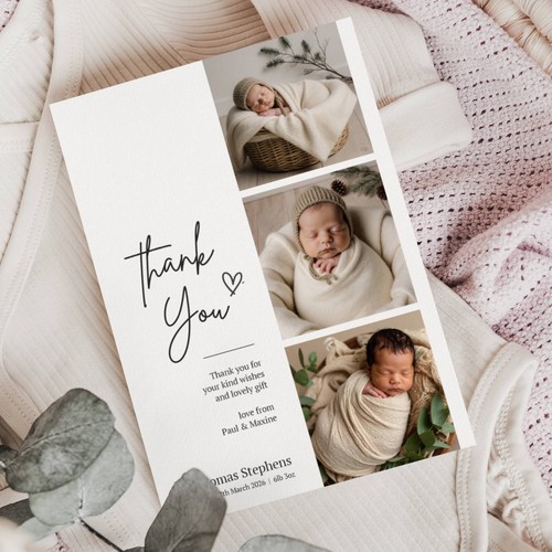 Personalised baby thank you - baby,