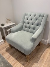Laura Ashley Baron Chenille Pale Green Accent Chair
