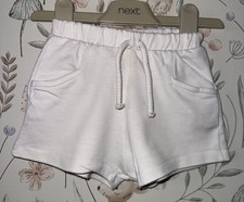 Girls Age 2-3 Years - Zara White Jersey Shorts