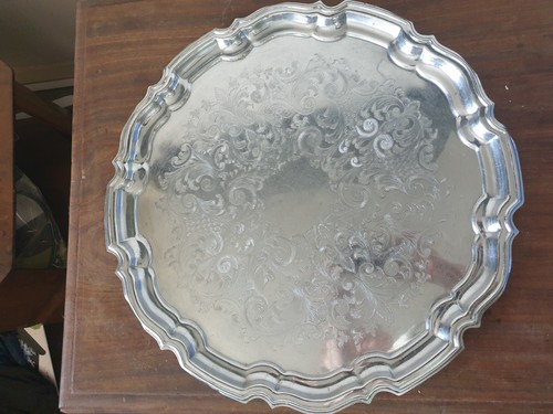 Vintage silver plated serving